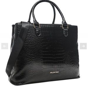 VALENTINO BY MARIO VALENTINO LRG CROC EFFECT BAG